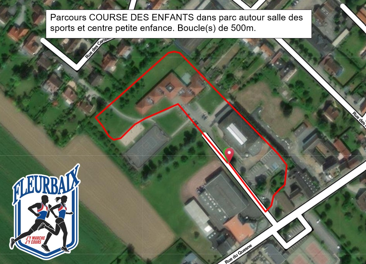parcours de la course Samedi 1 mars courses enfants gratuites